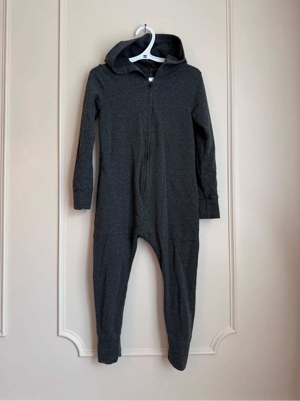 Smash + Tess Kids Hooded One-Piece in Charcoal Gray